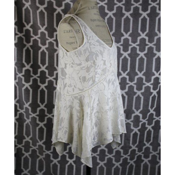 Anthro Vanessa Virginia lace ivory boho top S - Picture 4 of 12